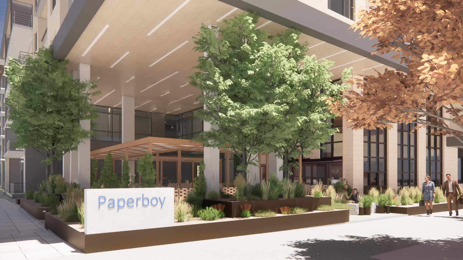 Paperboy South Lamar Exterior Rendering